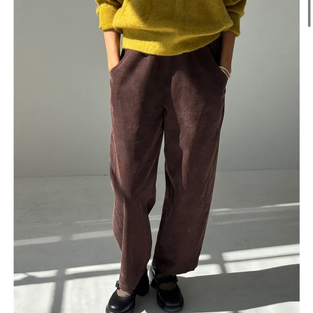 Le bon shoppe CORDUROY ARC PANTS - CHOCOLATE - large